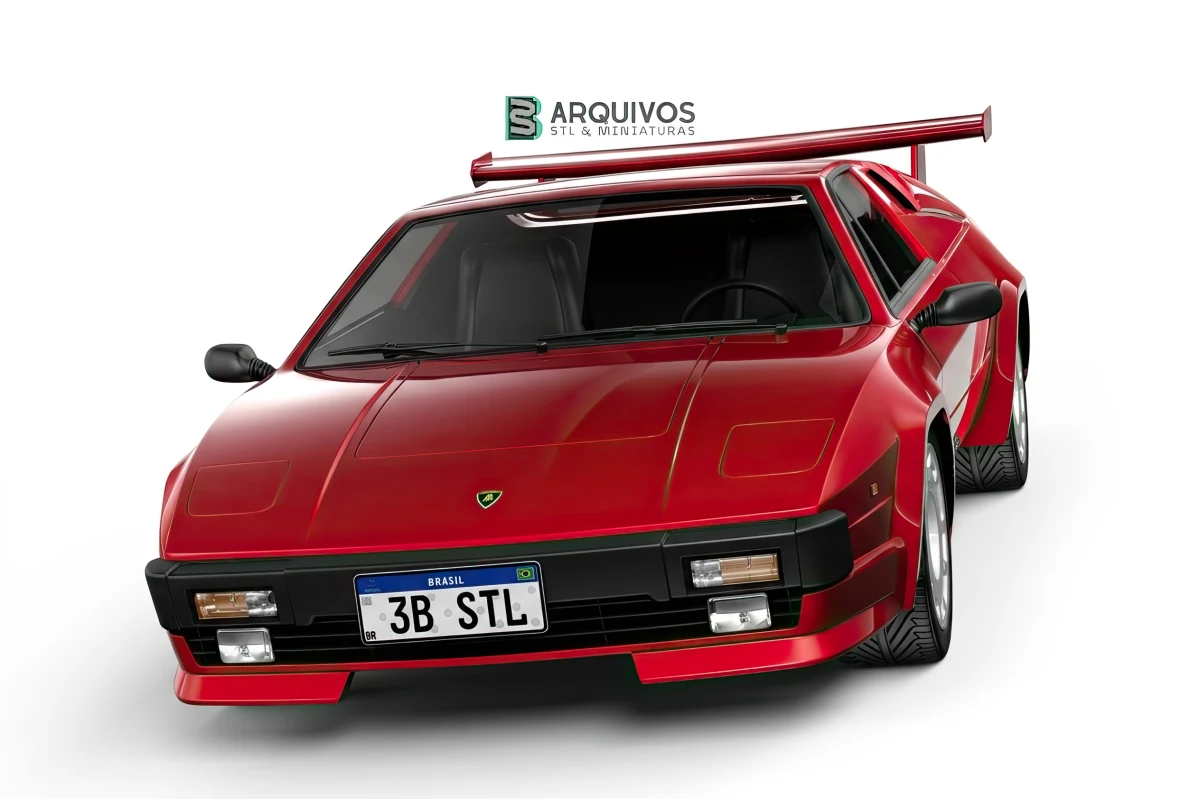Modelo 3D STL - Lamborghini Jalpa 1981 — foto 4